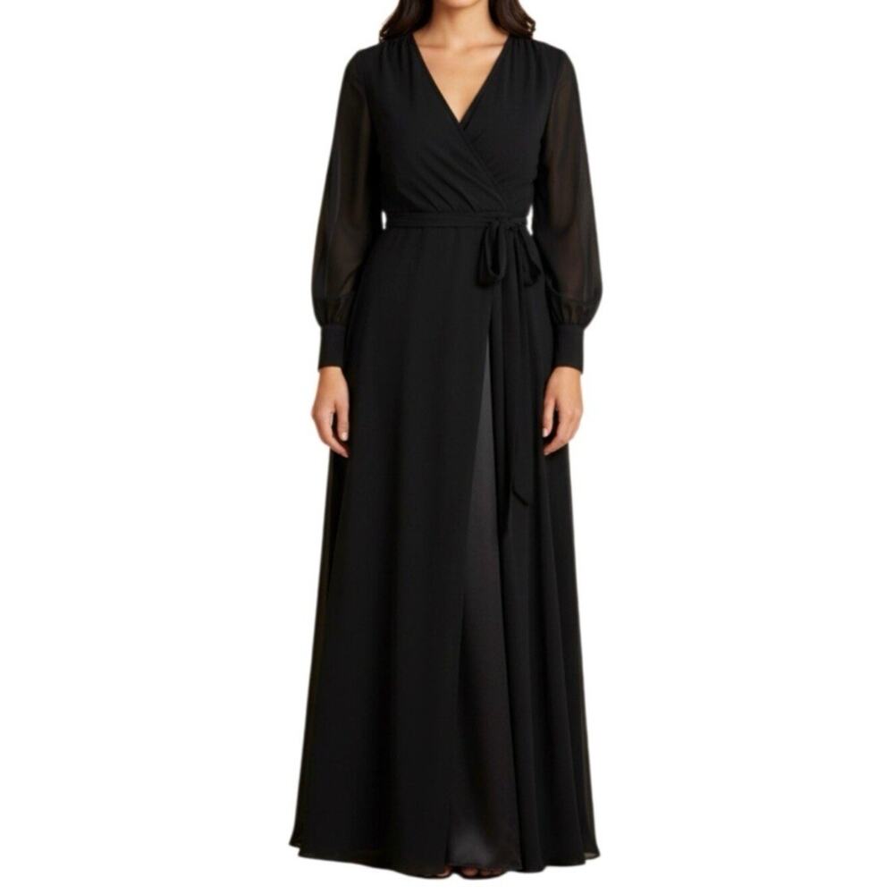 Baltic Born LYDIA Long Sleeve Maxi Dress Size M Black Witchy Whimsygoth NWT